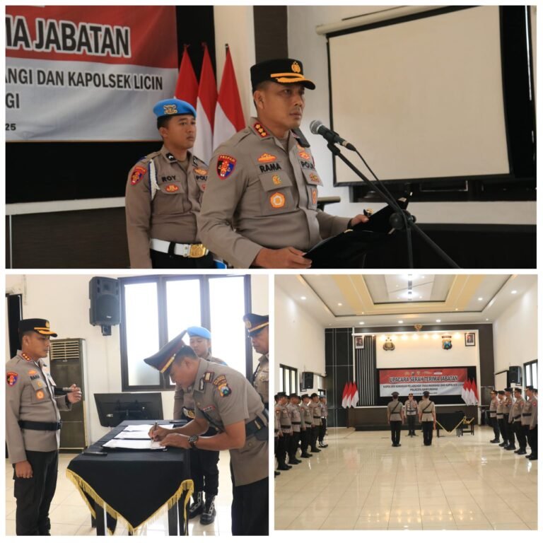 Berlangsung Khidmat; Kapolresta Banyuwangi Pimpin Sertijab Kapolsek Jajaran 2 FotoGrid 20251113 103003978