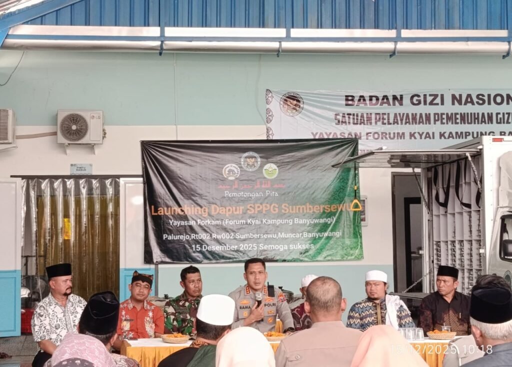 Kapolresta Banyuwangi Resmikan SPPG Yayasan Forkam di Muncar 2 IMG 20251215 WA0052