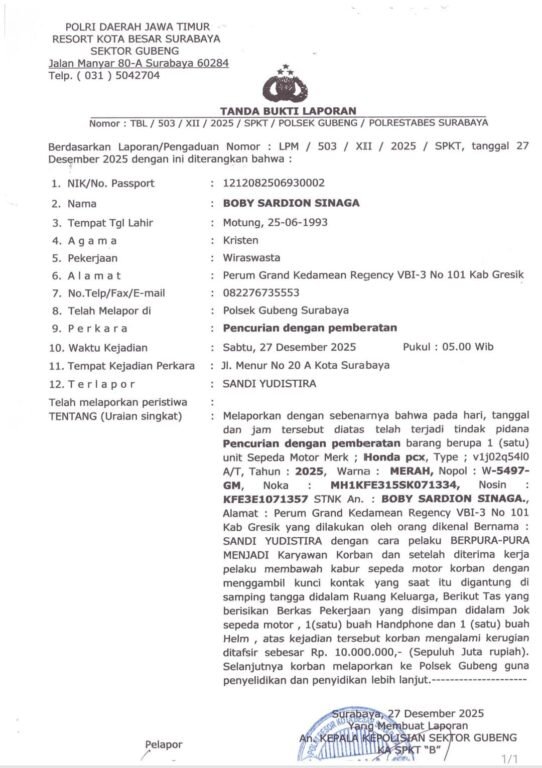 ZURICH Tolak Klaim Dengan Alasan Pemilik Usaha "Gagal Deteksi Karyawan DPO" yang Baru Kerja 10 Hari 2 IMG 20260715 WA0608