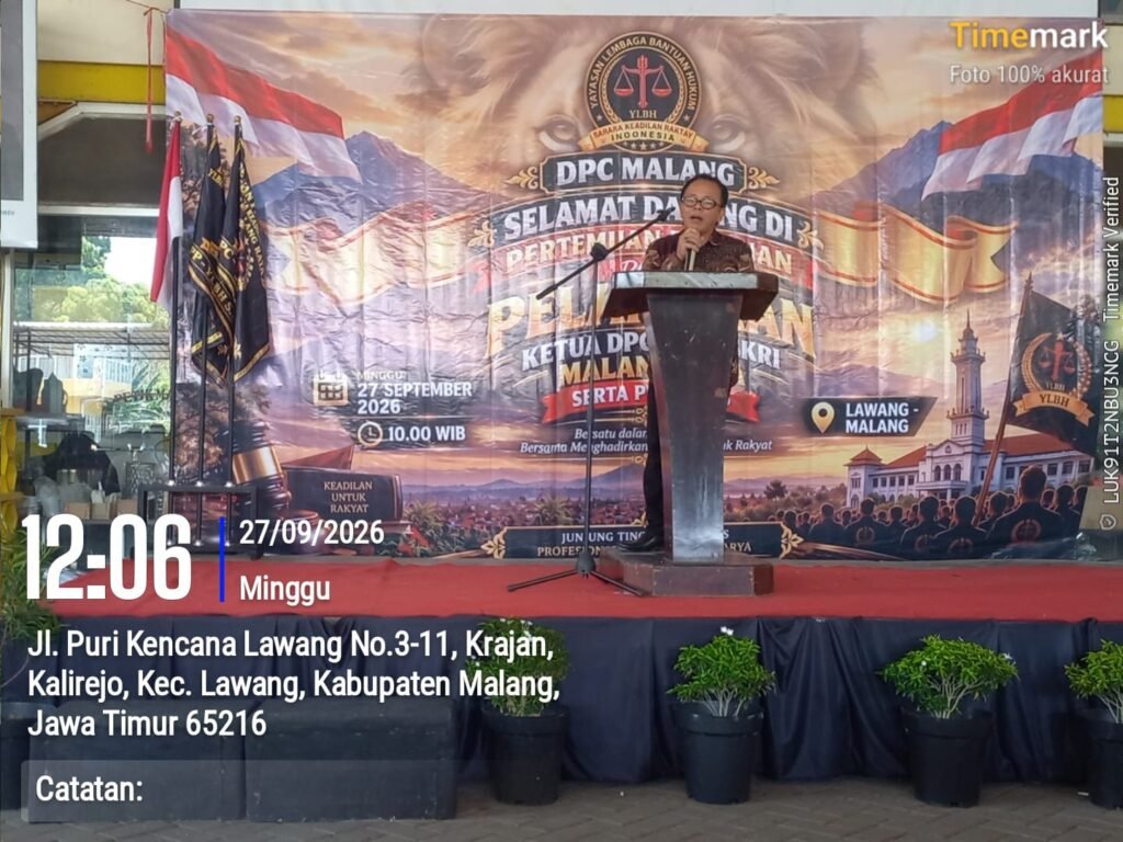 FANNY GLORIAWAN RESMI DIKUKUHKAN SEBAGAI KETUA DPC YLBH SARANA KEADILAN RAKYAT MALANG RAYA 2 IMG 20260927 WA0165